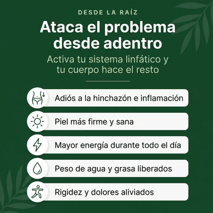 PurezaDrops™ | Drena Naturalmente la Hinchazón del Rostro, Abdomen y Piernas